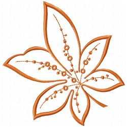 Flowers And Tree Embroidery Design 2